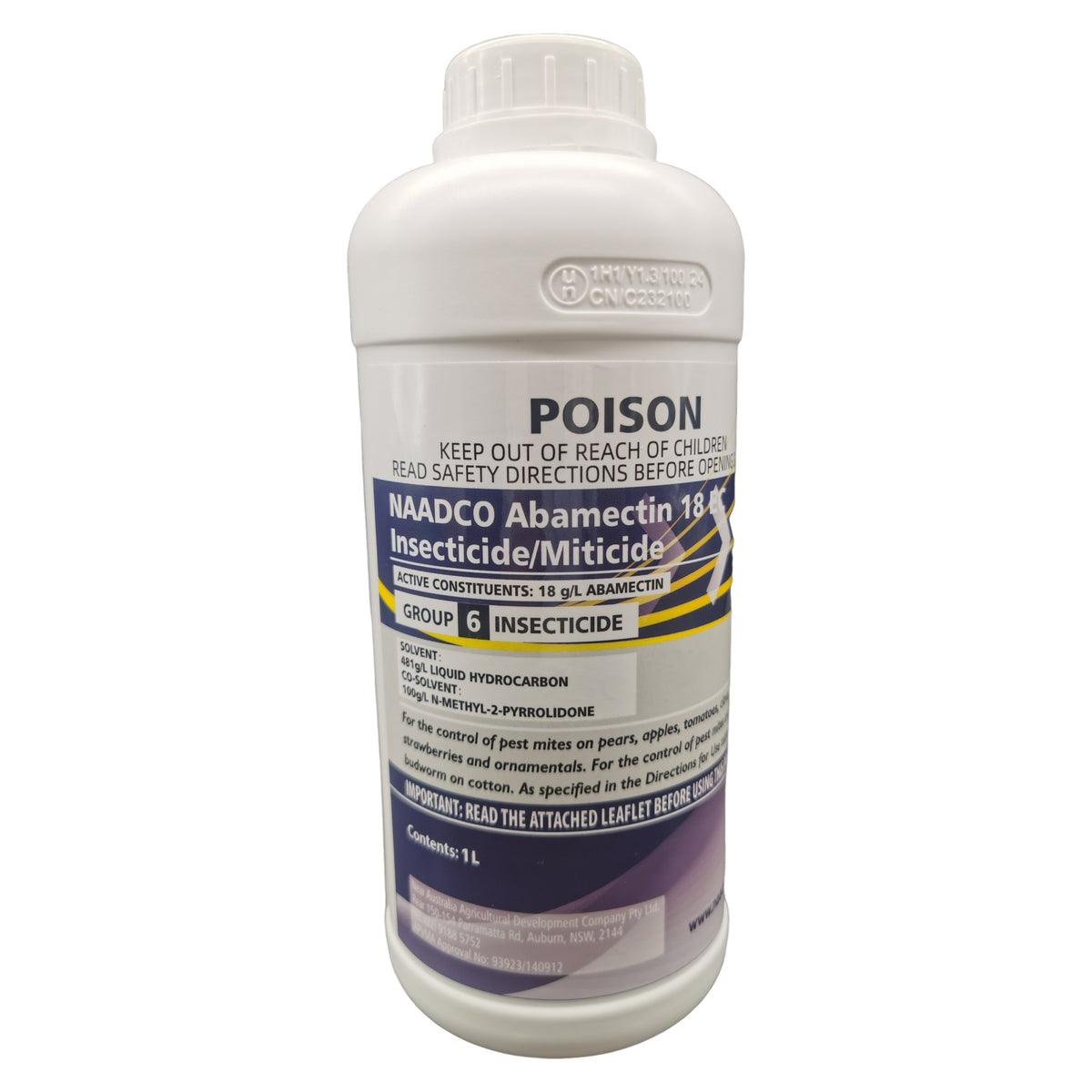 NAADCO Abamectin 18g/L Insecticide/Miticide 1L