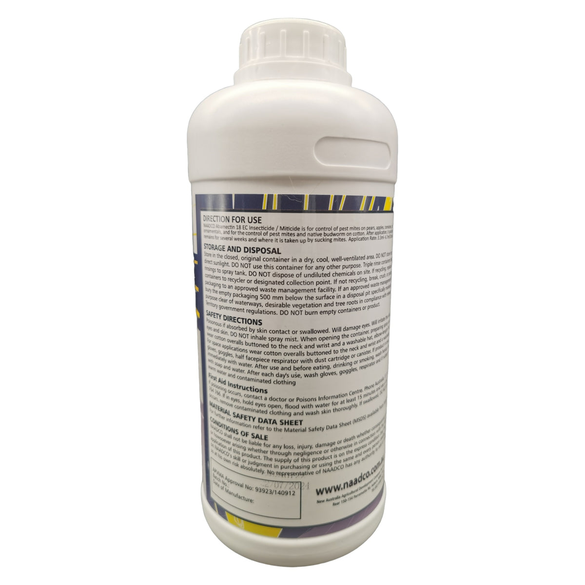 NAADCO Abamectin 18g/L Insecticide/Miticide 1L – view 3
