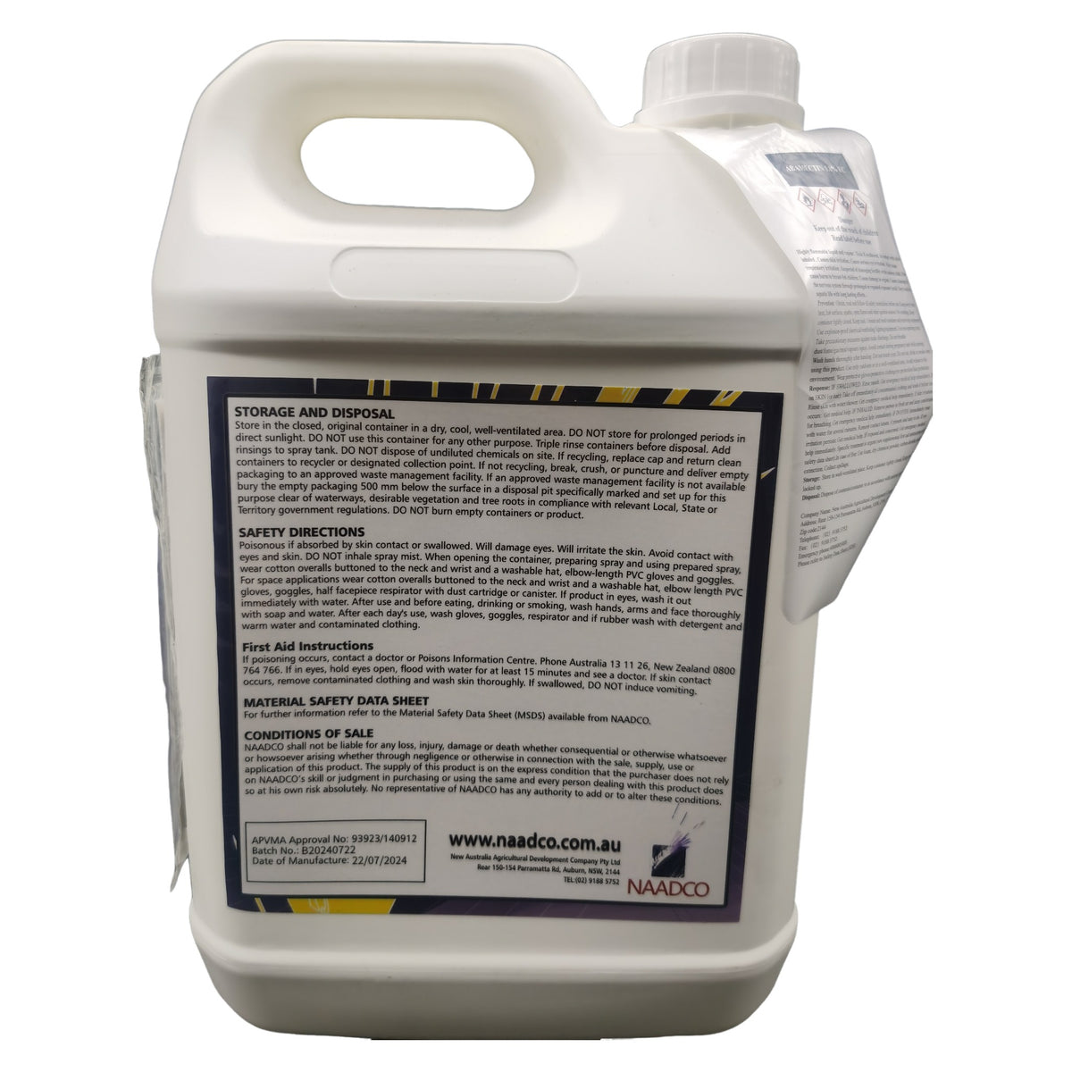 NAADCO Abamectin 18g/L Insecticide/Miticide 5L – view 2