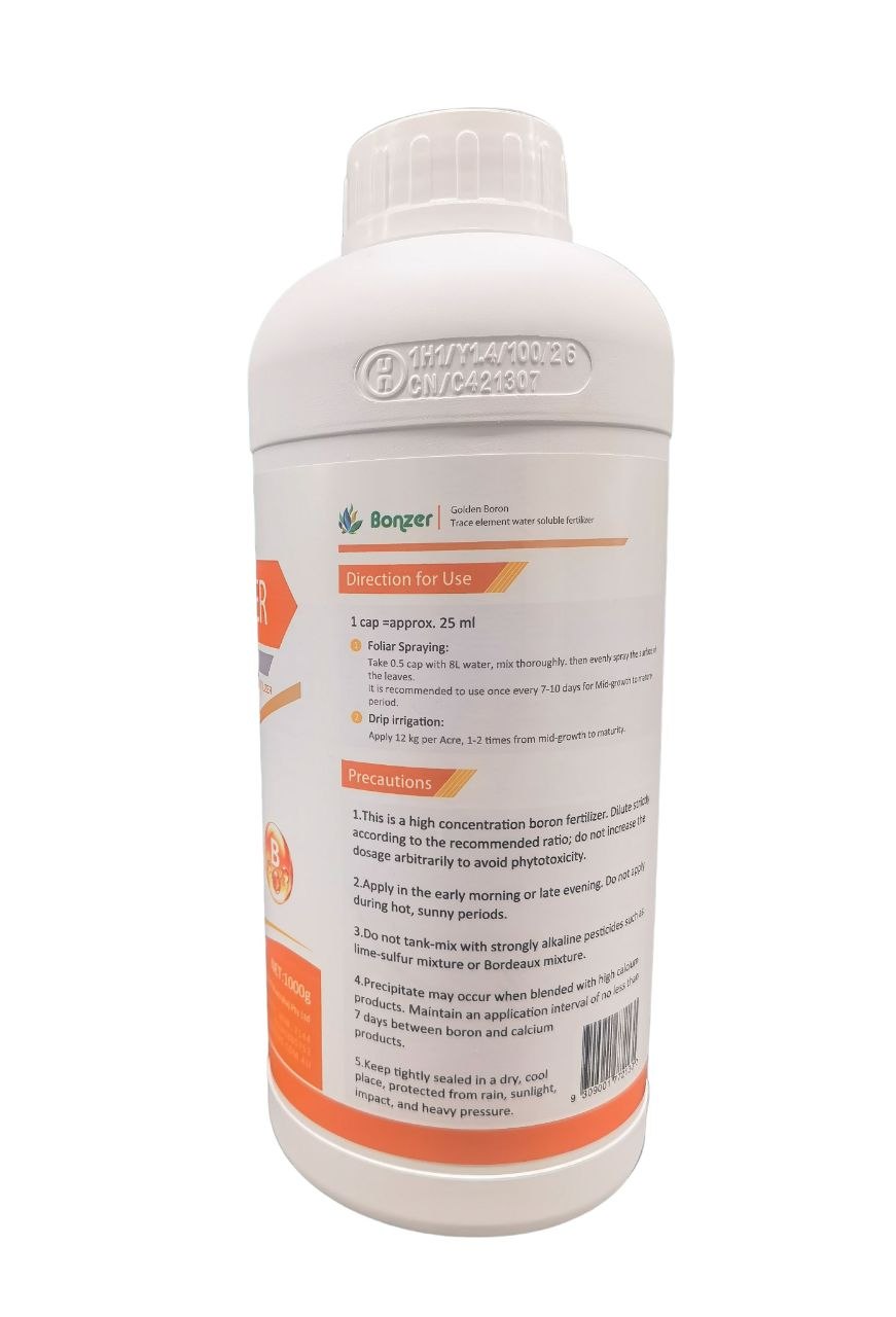 Bonzer Golden Boron Chelated Liquid Fertiliser 1kg