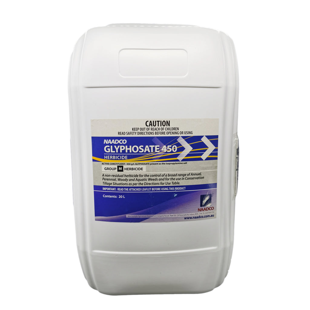 NAADCO Glyphosate 450g/L Herbicide 20L