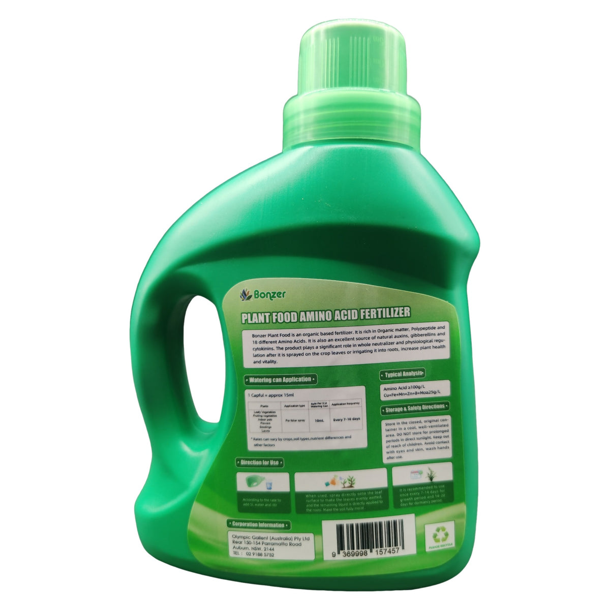 Bonzer Plant Food Amino Acid Foliar Liquid Fertiliser 500mL – view 2