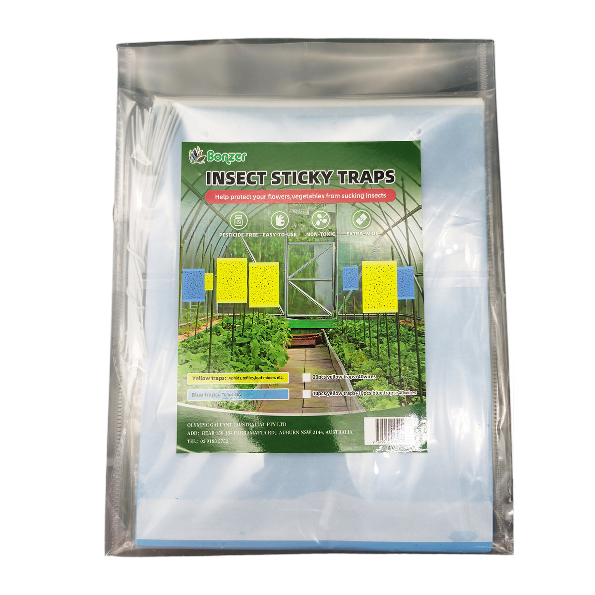 Bonzer Insect Sticky Traps 20 x 25cm (20 Pack) – view 2