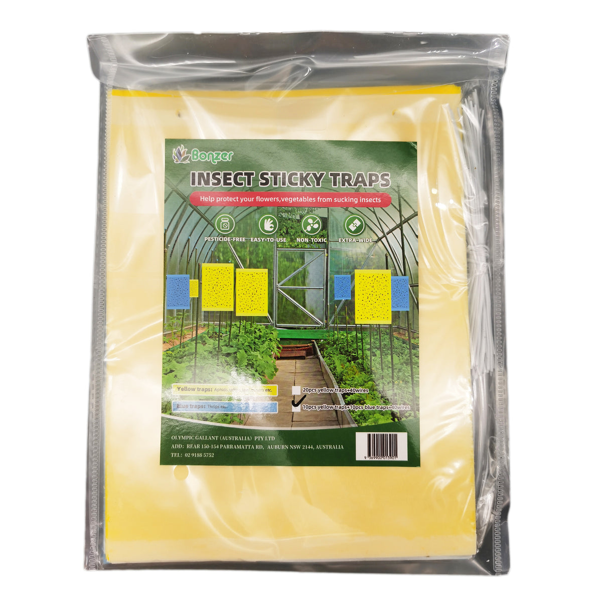 Bonzer Insect Sticky Traps 20 x 25cm (20 Pack) – view 3